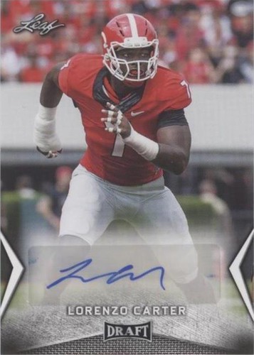 2018 Leaf Draft Lorenzo Carter #BA-LC1