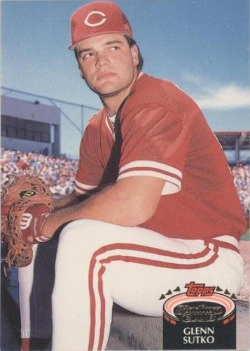 GLENN SUTKO CINCINNATI REDS 1992 TOPPS STADIUM CLUB BASEBALL #559