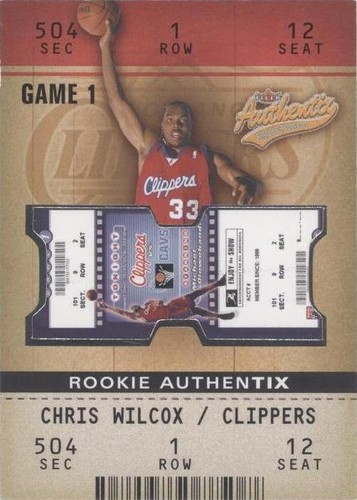 2002-03 Fleer Authentix - Chris Wilcox #107