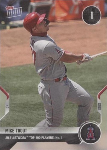 2021 Topps Now MLB Network Top 100 Players - Mike Trout #T-1