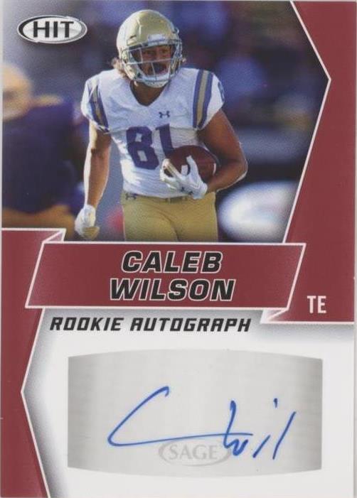 2019 Sage Hit Premier Draft Caleb Wilson #A14