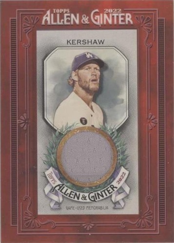 2022 Topps Allen & Ginter - Clayton Kershaw #MFR-CK