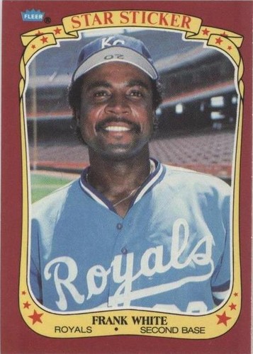 1986 Fleer Star Stickers - Frank White #127