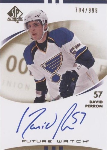 2007-08 SP Authentic - David Perron #243