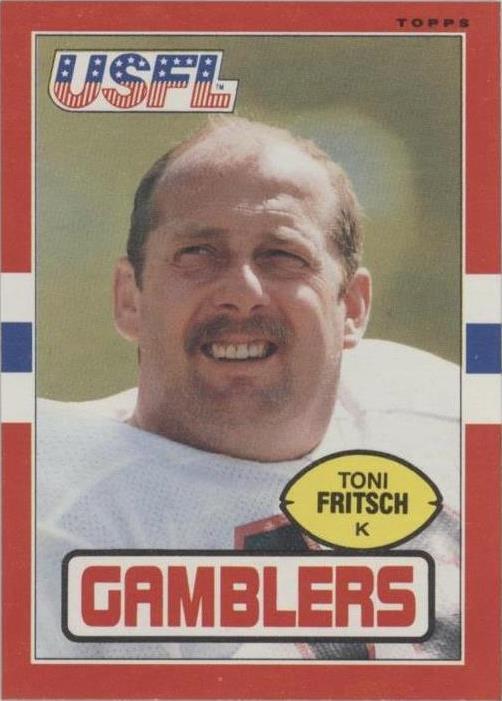 1985 Topps USFL Toni Fritsch #42