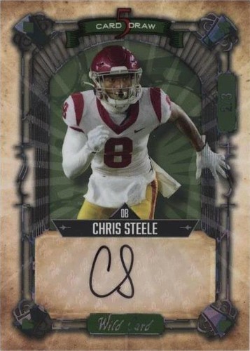 2022 Wild Card 5 Card Draw Chris Steele #5CDCN-57