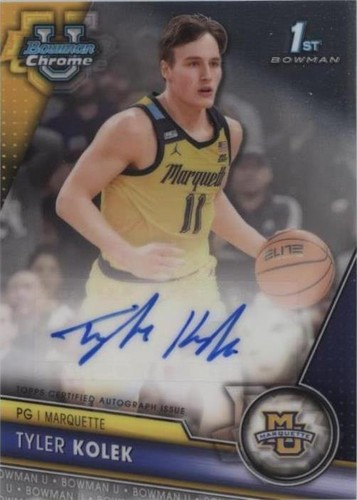 2023-24 Bowman University Chrome - Tyler Kolek #BCPA-TK
