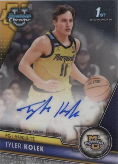 2023-24 Bowman University Chrome - Tyler Kolek #BCPA-TK