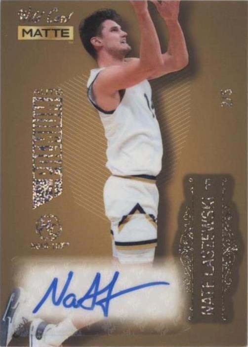 2022-23 Wild Card Matte Draft - Premium Autographs Nate Laszewski Gold ...