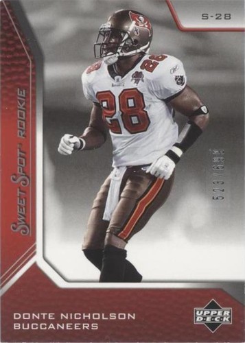 2005 Upper Deck Sweet Spot Donte Nicholson #172