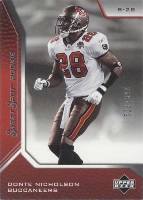 2005 Upper Deck Sweet Spot Donte Nicholson #172