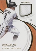 2019 Panini Immaculate Collection - Cedric Mullins #IS-CM