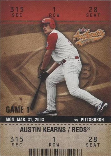 2003 Fleer Authentix - Austin Kearns #74
