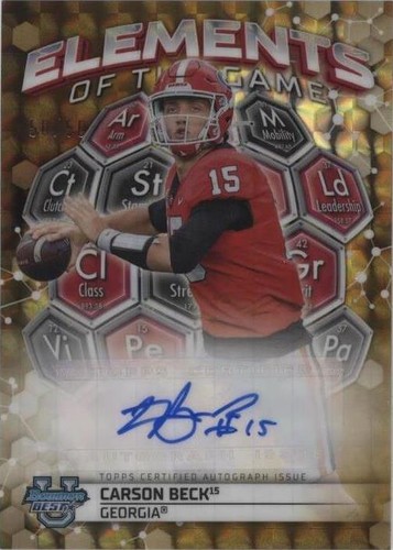 2023 Bowman's Best University Carson Beck #ETGA-CB