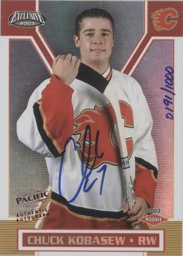 2002-03 Pacific Exclusive - Chuck Kobasew #195