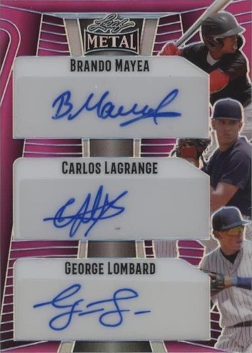 2023 Leaf Metal - Brando Mayea Carlos Lagrange George Lombard #TA-9