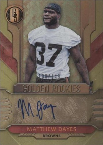 2017 Panini Gold Standard Matthew Dayes #GR-MD