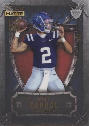 2022 Wild Card Matte SP Exclusive Matt Corral #WWN-22