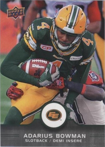 2016 Upper Deck CFL Adarius Bowman #13