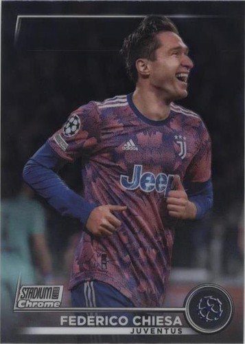 Juventus CHIESA 22番 2022-23 Topps Finest Flashbacks UEFA Federico Chiesa #22