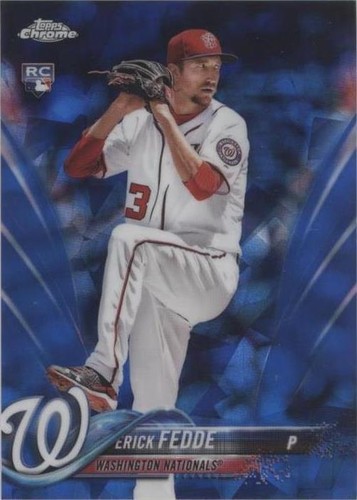 2018 Topps Chrome Sapphire Edition - Erick Fedde #217