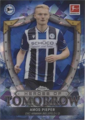 2021-22 Topps Chrome Bundesliga Sapphire Edition Amos Pieper #HT-AP
