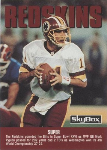 1992 Skybox Impact Mark Rypien #304