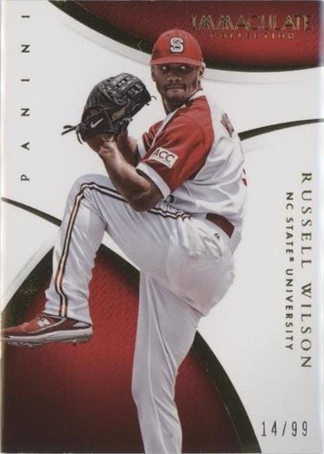 2015 Panini Immaculate Collection Collegiate Russell Wilson #89