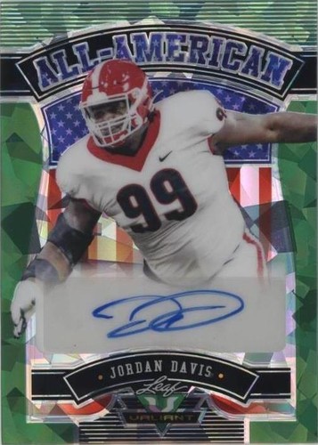 2022 Leaf Valiant Jordan Davis #AA-JD3