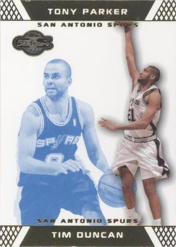 2007-08 Topps Co-Signers - Tony Parker/Tim Duncan #21