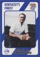 1989 Collegiate Collection Kentucky Wildcats Kentucky's Finest Jerry Claiborne #101