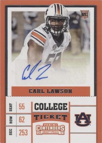 2017 Panini Contenders Draft Picks Carl Lawson #189