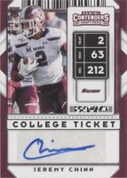 2020 Panini Contenders Draft Picks Jeremy Chinn #262