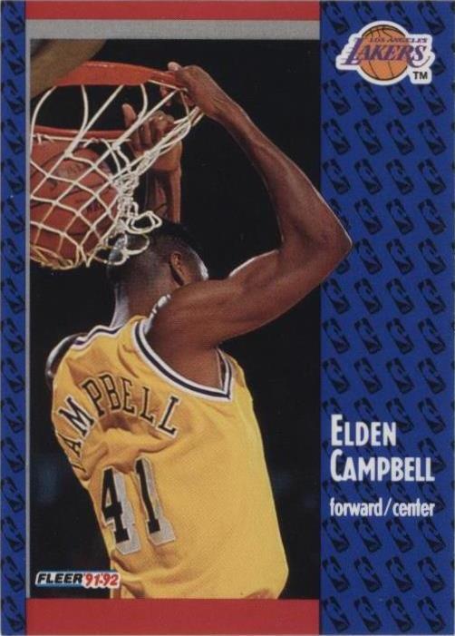1991-92 Fleer - Elden Campbell #300