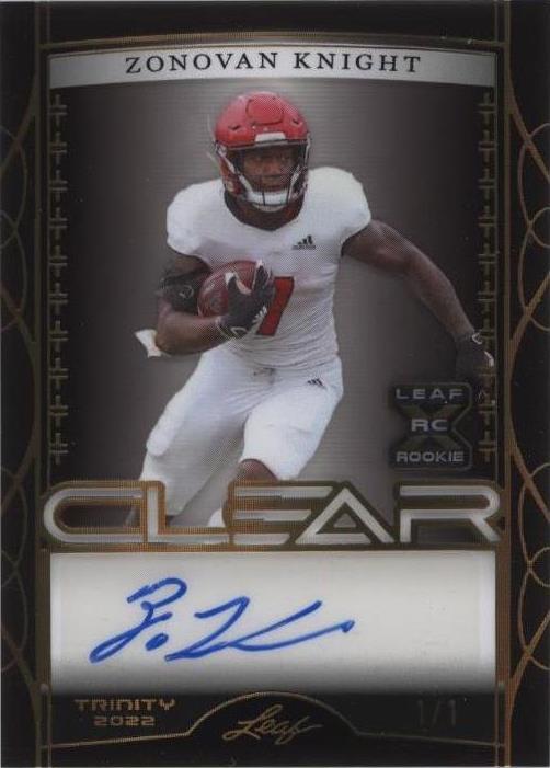 2022 Leaf Trinity Zonovan Knight #CA-ZK1
