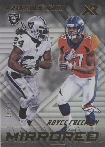 2018 Panini XR Marshawn Lynch Royce Freeman #M-24