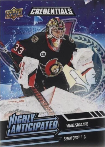 2022-23 Upper Deck Credentials - Mads Sogaard #HA-43