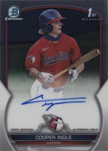 2023 Bowman Draft Chrome Cooper Ingle Rookie Cleveland Guardians 