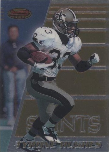 1996 Bowman's Best Tyrone Hughes #109