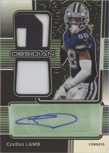 2020 Panini Obsidian CeeDee Lamb #RJI-7