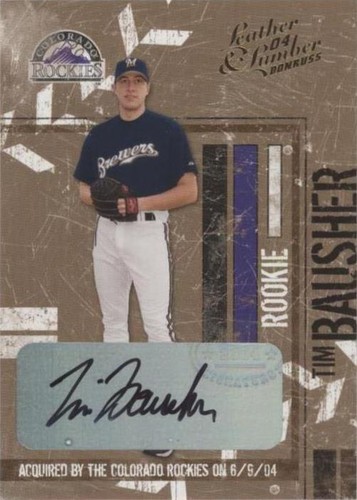 2004 Donruss Leather & Lumber - Tim Bausher #154