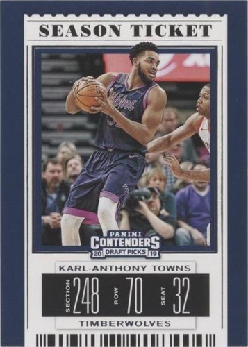 2019-20 Panini Contenders Draft Picks - Karl-Anthony Towns #25
