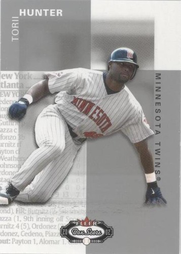 2002 Fleer Box Score - Torii Hunter #99