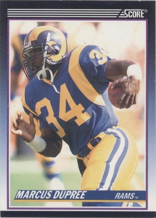 1990 Score Marcus Dupree #1T