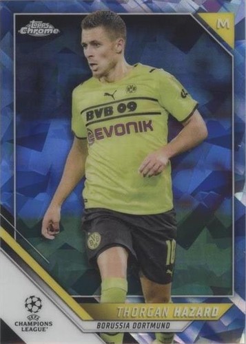 2021-22 Topps Chrome UCL Sapphire Edition Thorgan Hazard #49
