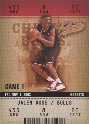 2002-03 Fleer Authentix - Jalen Rose #82