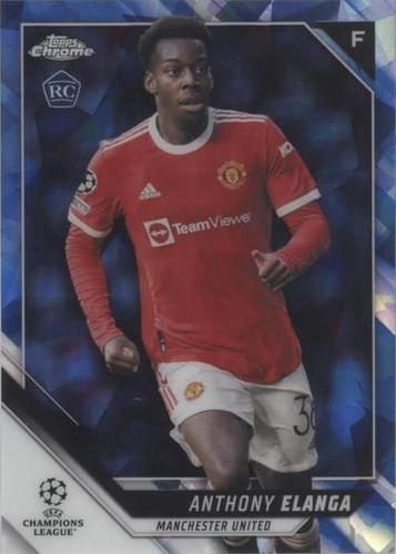 2021-22 Topps Chrome UCL Sapphire Edition Anthony Elanga #140