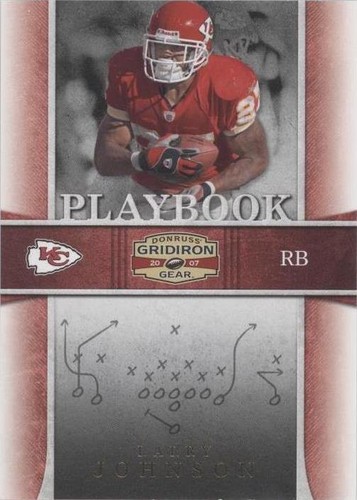 2007 Donruss Gridiron Gear Larry Johnson #PB-16