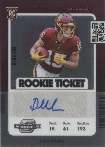 2021 Panini Contenders Optic Dax Milne #205