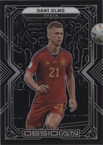 2020-21 Panini Obsidian Dani Olmo Electric Etch Green /25